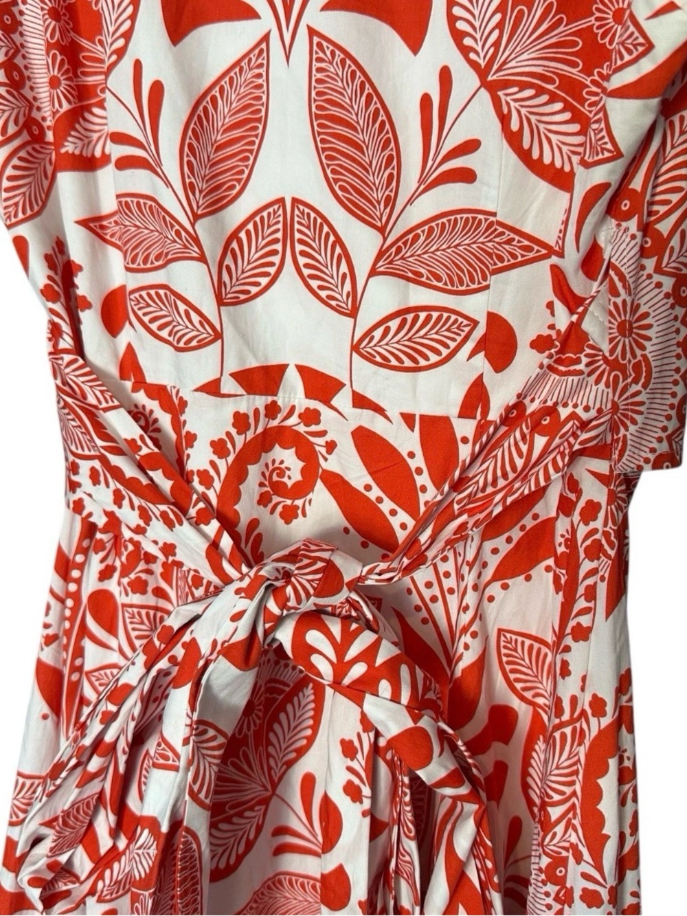 NWT! Sugarlips Juny Floral Stroll Poplin Wrap Top Midi Dress XS - Picture 3 of 6